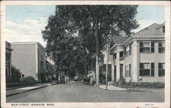 Main Street, Wareham, Massachusetts Postcard