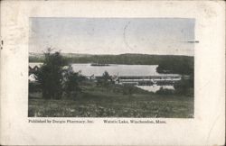 Watatic Lake, Winchendon, MA Postcard
