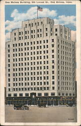 Des Moines Building, 6th Locust St., Des Moines, IA Postcard