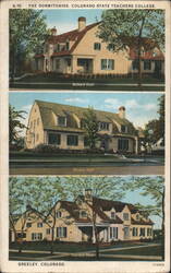 Dormitories, Colorado State Teachers College, Greeley CO Postcard