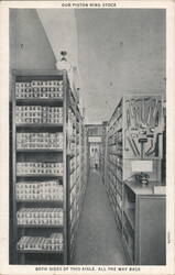 Piston Ring Stock, Harrisburg Autoparts Company Postcard