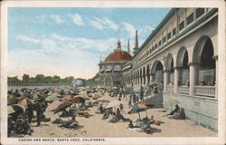 Casino and Beach Postcard