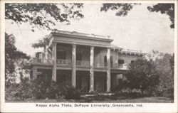 Kappa Alpha Theta House, DePauw University Postcard