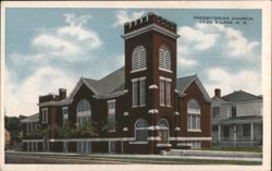 Presbyterian Church, Devil's Lake, ND Postcard