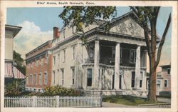 Elks' Home, South Norwalk, CT Postcard
