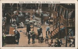 Resting between "Shots", Fine Arts Studios, Hollywood Postcard