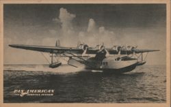 Pan American Airways Famous Flying Clipper Ship S-42 Postcard