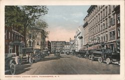 Market Street, Looking North, Poughkeepsie, NY Postcard