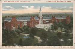 Garden City Hotel, Enlarged, Capacity Doubled 1912 Postcard
