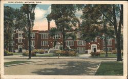 High School, Bucyrus, Ohio Postcard
