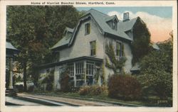 Home of Harriet Beecher Stowe, Hartford, CT Postcard