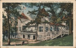 Pavilion, Oakwood Park, Kalamazoo, MI Postcard