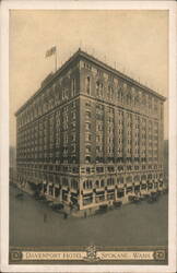 Davenport Hotel Spokane WA Postcard