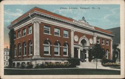 Public Library, Freeport, IL Postcard