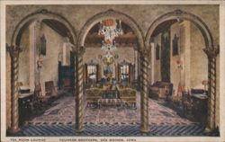 Tea Room Lounge, Younker Brothers Postcard