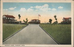 Masonic Home, Fremont, NEBR. Postcard