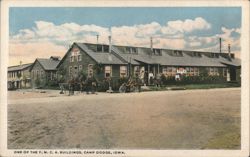 Y.M.C.A. Building, Camp Dodge, Iowa Postcard