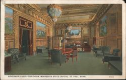 Governor's Reception Room, Minnesota State Capitol Postcard