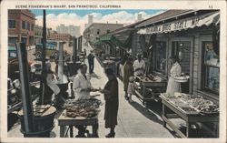 Fisherman's Wharf, San Francisco - Oyster Bars & Crabs Postcard