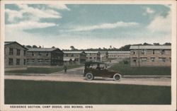 Residence Section, Camp Dodge Postcard