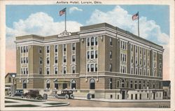 Antlers Hotel, Lorain, Ohio Postcard