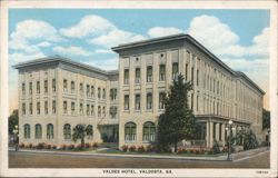 Valdes Hotel, Valdosta, GA Postcard