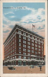 Fowler Hotel, Lafayette, IN Postcard