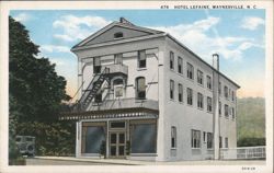 Hotel Lefaine, Waynesville, NC Postcard