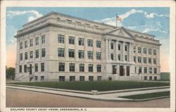 Guilford County Court House, Greensboro, NC Postcard