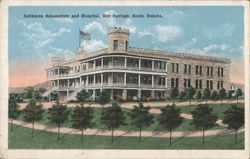 Lutheran Sanatorium and Hospital, Hot Springs, SD Postcard