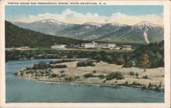 Fabyan House and Presidential Range, White Mountains Postcard