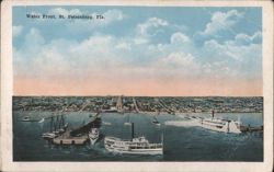 Water Front, St. Petersburg, Florida Postcard