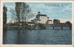Broadmoor Hotel from The Lake, Colorado Springs, CO Postcard