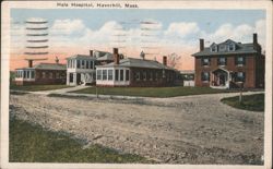 Hale Hospital Buildings & Grounds, Haverhill, MA Postcard
