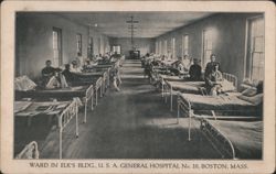 U.S.A. General Hospital No. 10 Ward, Elks Building Postcard