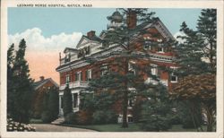 Leonard Morse Hospital, Natick, MA Postcard