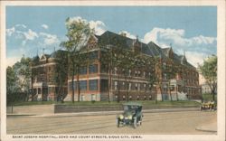 Saint Joseph Hospital, Sioux City, Iowa Postcard