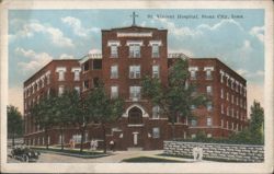 St. Vincent Hospital, Sioux City, Iowa Postcard