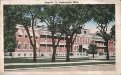 Hospital, Fort Leavenworth, KS Postcard