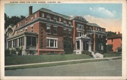 Auburn Home for Aged Women, Auburn, ME Postcard