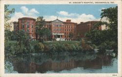 St. Vincent's Hospital, Fall Creek, Indianapolis Postcard