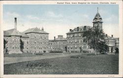 Partial View, Iowa Hospital for Insane, Clarinda, Iowa Postcard