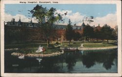 Mercy Hospital, Davenport, Iowa Postcard
