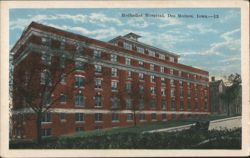 Methodist Hospital, Des Moines, Iowa Postcard