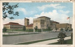 Kern County General Hospital, Bakersfield, CA Postcard