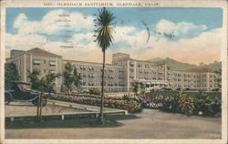 Glendale Sanitarium, Glendale, CA Postcard