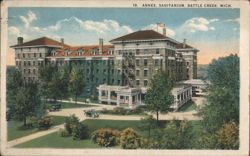 Annex, Sanitarium, Battle Creek, MI Postcard