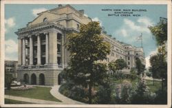 NORTH VIEW. MAIN BUILDING. SANITARIUM BATTLE CREEK, MICH Postcard
