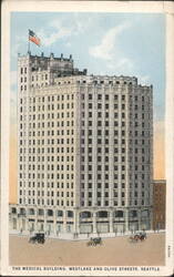 Medical Building, Westlake & Olive Streets, Seattle Postcard