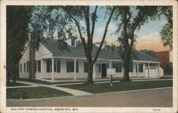 Old Fort Howard Hospital, Green Bay, WI Postcard